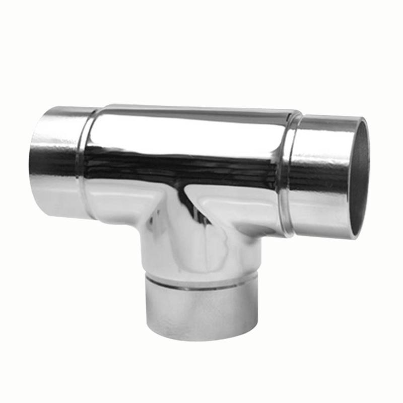 1.5″ Tee Handrail Fitting Handicap Connector Stainless  |  Rail Connectors and Elbows Rail Connectors & Elbows Rail Connectors & Elbows