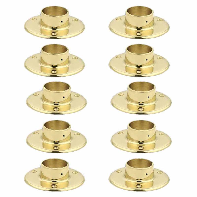 10 5″ Floor Flange Solid Brass Fits 2″ Tubing Bracket  |  Stair Bracket Hardware Stair Bracket Hardware Stair Bracket Hardware