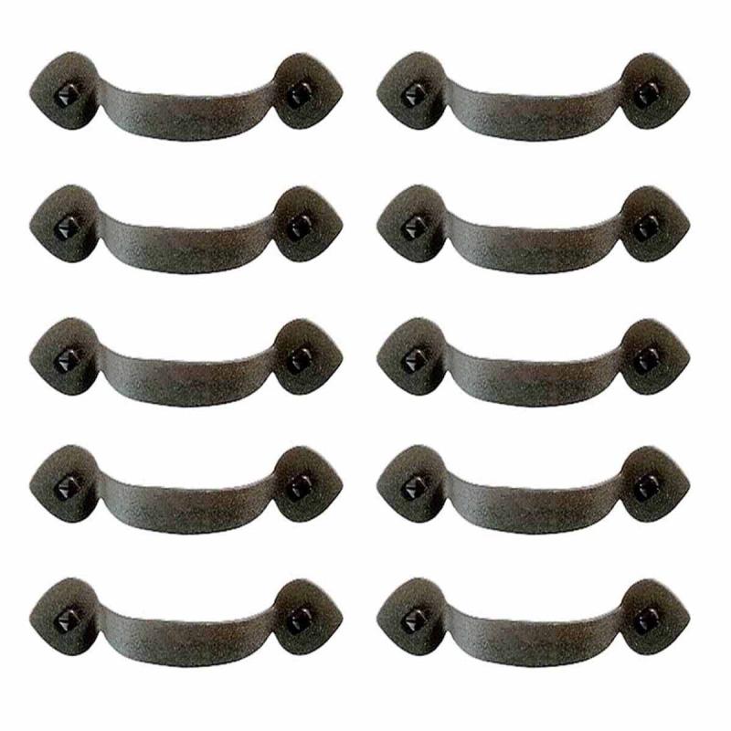 10 Cabinet Pull Black Wrought Iron Heart 3 1/2″ Boring  |  Cabinet Drawer & Door Handle Cabinet Drawer & Door Handle Cabinet Drawer & Door Handle