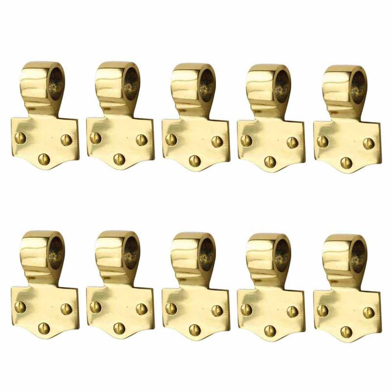 10 Piece Lacquered Finish Offset Eye Brass Sash Lock  |  Sash Lifts Sash Lifts Sash Lifts