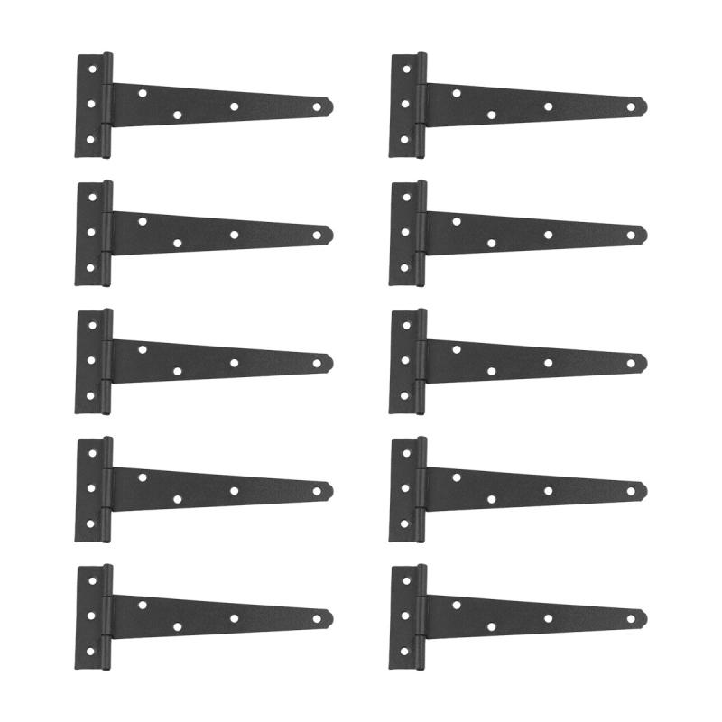 10 T Strap Door Hinge Black RSF Black Iron Light Duty 7″  |  Cabinet & Door Hinges Cabinet & Door Hinges Cabinet & Door Hinges