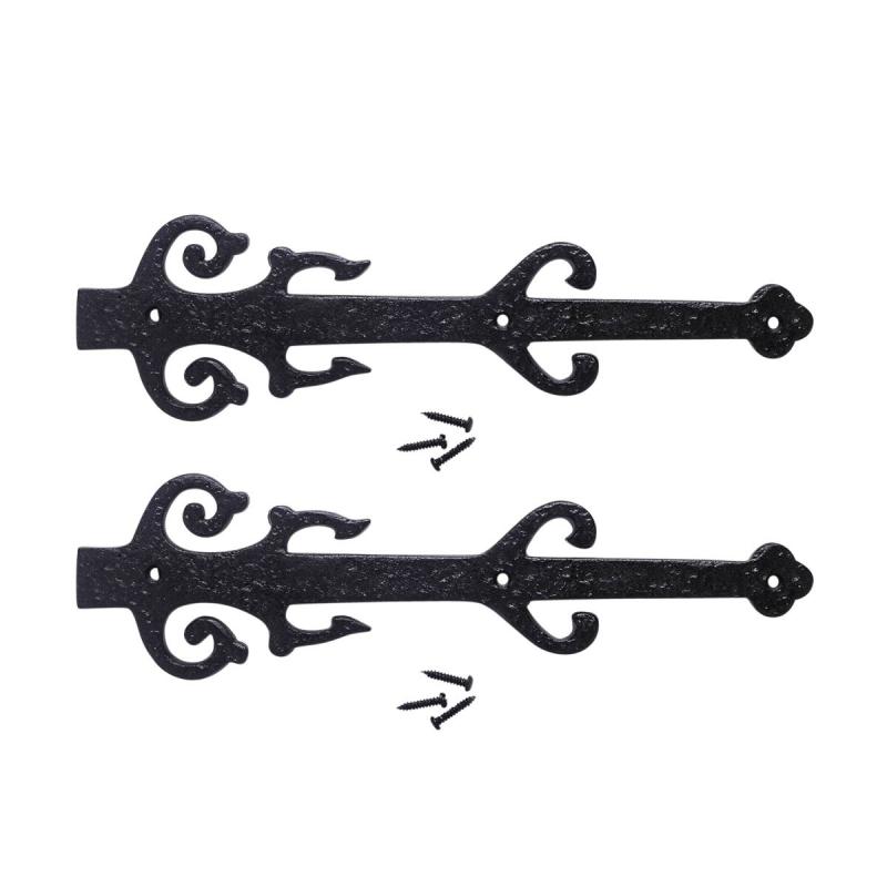 12″ Wrought Iron Dummy Hinge “Poseidon Design” Pack of 2  |  Dummy Hinges Cabinet & Door Hinges Dummy Hinges