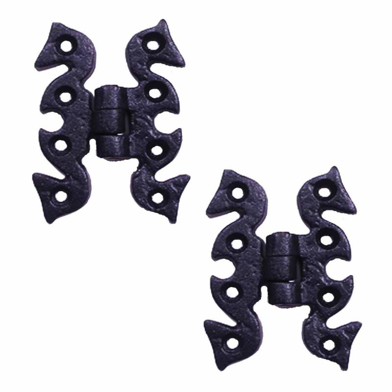 2 Pcs Black Butterfly Flush Cabinet Door Hinges Wrought Iron Hinges For Doors  |  Butterfly Hinges Butterfly Hinges Butterfly Hinges