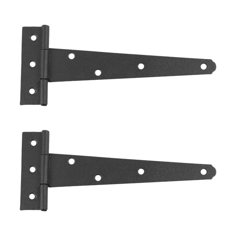 2 T Strap Door Hinge Black RSF Black Iron Light Duty 7″  |  Cabinet & Door Hinges Cabinet & Door Hinges Cabinet & Door Hinges