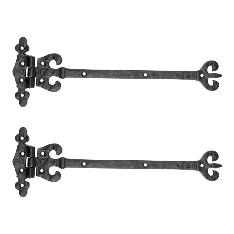 2 Vintage Door Strap Hinge Wrought Iron 12 1/2″ H x 4 1/8″ W  |  Cabinet & Door Hinges Cabinet & Door Hinges Cabinet & Door Hinges