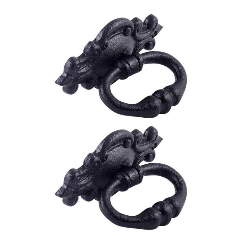 3 1/8″ Cabinet Drawer Ring Pull Handle Small Black Cast Iron Saint Design 1 5/8″ H, 1 1/2″ Projection Hardware Included  |  Cabinet & Drawer Pulls Cabinet & Drawer Pulls Cabinet & Drawer Pulls