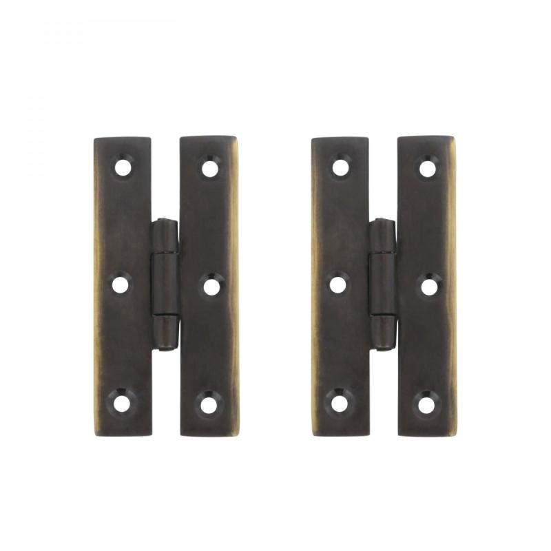 3″ Oil Rubbed Bronze Cabinet Flush H Hinge Pack of 2  |  Cabinet & Door Hinges Cabinet & Door Hinges Cabinet & Door Hinges