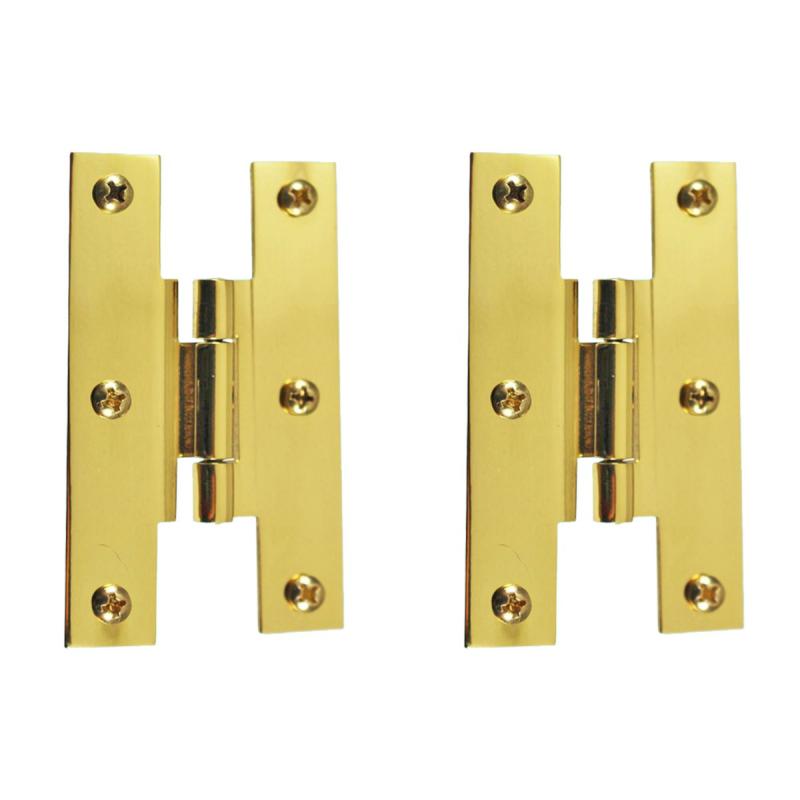 3″ Solid Brass Cabinet H Hinge Offset PVD Long Lasting Finish Pack of 2  |  Cabinet & Door Hinges Cabinet & Door Hinges Cabinet & Door Hinges