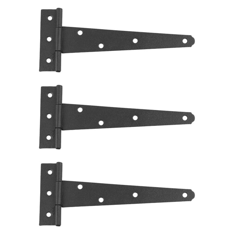 3 T Strap Door Hinge Black RSF Black Iron Light Duty 7″  |  Cabinet & Door Hinges Cabinet & Door Hinges Cabinet & Door Hinges