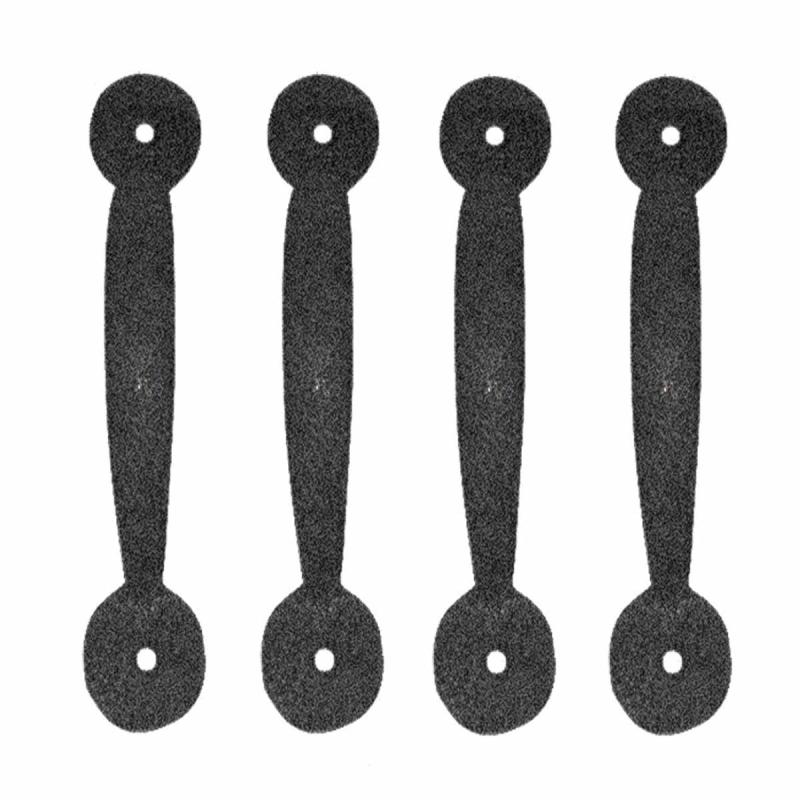 4 Door or Drawer Pull Black Wrought Iron Bean 4 3/4″ x 1″  |  Cabinet Drawer & Door Handle Cabinet Drawer & Door Handle Cabinet Drawer & Door Handle