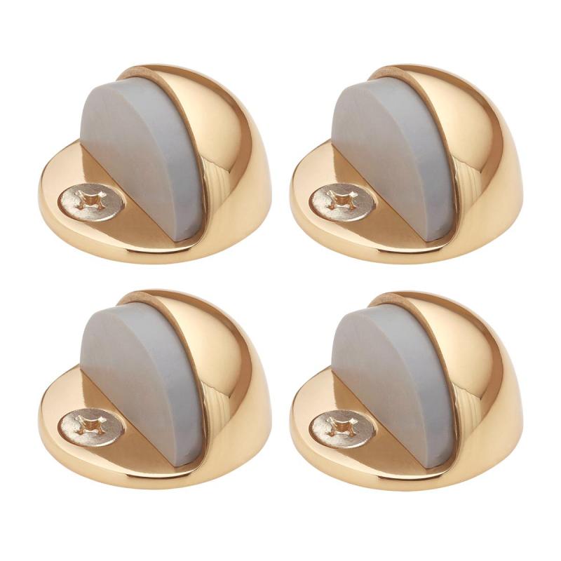 4 Pcs Brass Door Stopper Dome Floor Mount Door Bumper  |  Door Stops and Bumpers Door Hardware Door Stops & Bumpers