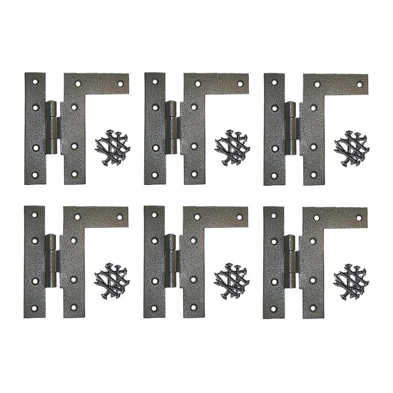 6 Cabinet Hinges Wrought HL Hinge Right 4.5″H w/ Offset  |  Cabinet & Door Hinges Cabinet & Door Hinges Cabinet & Door Hinges