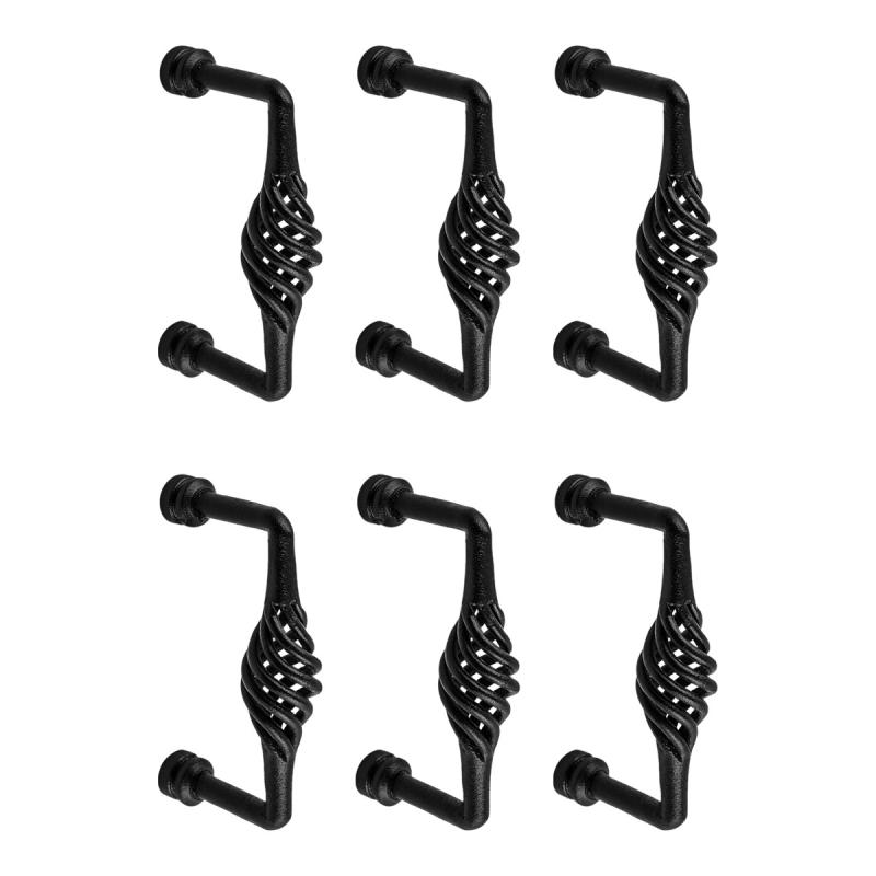 6 Drawer Handle Cabinet Pull Birdcage Black Wrought Iron 5″  |  Cabinet Drawer & Door Handle Cabinet Drawer & Door Handle Cabinet Drawer & Door Handle