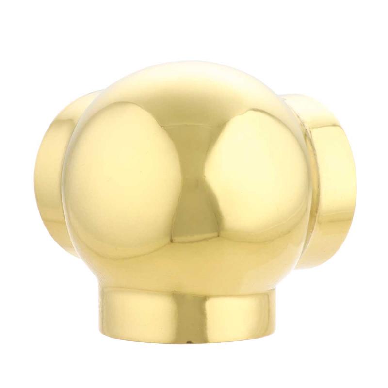 Ball Side Outlet Y Fitting 2″ OD Bar Rail Bright Brass  |  Rail Connectors and Elbows Rail Connectors & Elbows Rail Connectors & Elbows