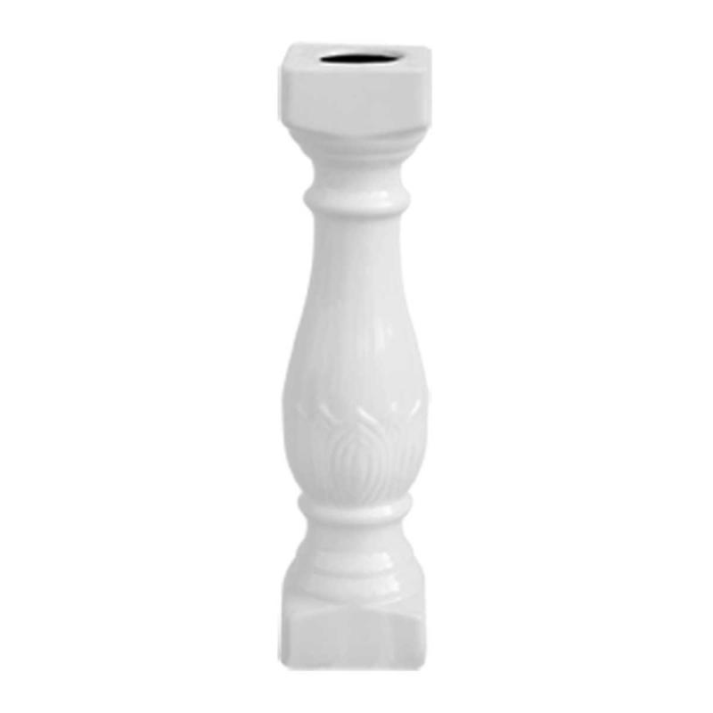 Balustrade Part White Ceramic Baluster 16 inch High  |  Balustrade Balustrade Balustrade