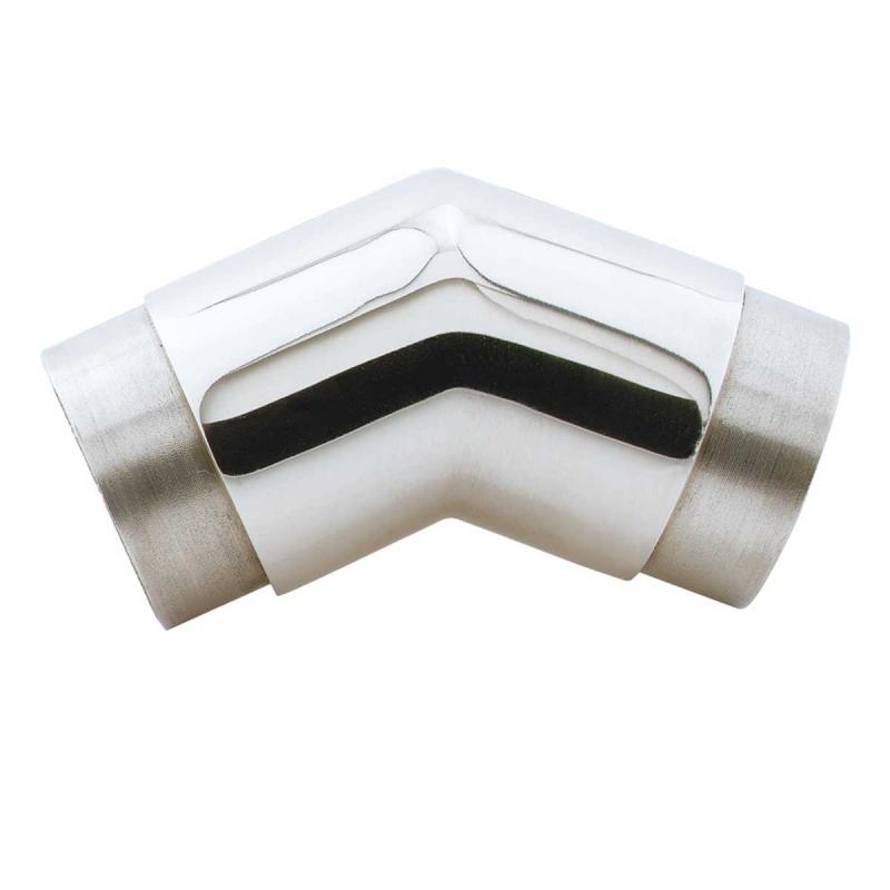 Bathroom Pipe Elbow Fitting 135 degree 1.5″ OD Foot Rail Chrome Brass Pipe  |  Rail Connectors and Elbows Rail Connectors & Elbows Rail Connectors & Elbows