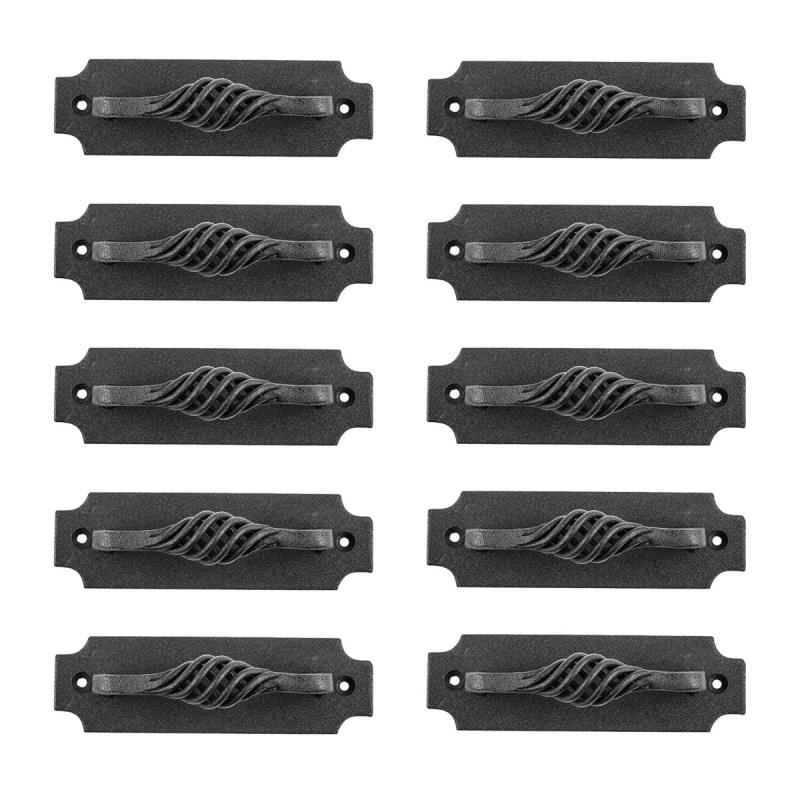 Black Cabinet Door Pull Handle Colonial Birdcage Design 5.25″ L Pack of 10  |  Cabinet Drawer & Door Handle Cabinet Drawer & Door Handle Cabinet Drawer & Door Handle