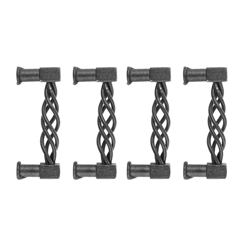 Black Cabinet Drawer Pulls Wrought Iron Weaved Design 3 1/2″ W Boring Pack of 4  |  Cabinet Drawer & Door Handle Cabinet Drawer & Door Handle Cabinet Drawer & Door Handle