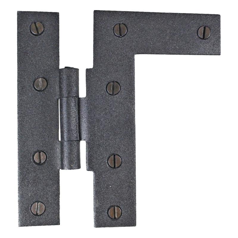 Black Cabinet Hinge 4 in HL Offset Hinge Left Wrought Iron Kitchen Cabinet Hinge  |  Cabinet & Door Hinges Cabinet & Door Hinges Cabinet & Door Hinges