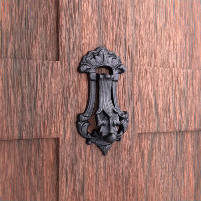 Black Cast Iron Door Knocker for Front Door 7 1/2″ X 4″  |  Door Knockers Door Hardware Door Knockers