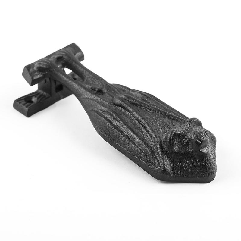 Black Cast Iron Front Door Knocker “Bat Style” Door Knocker  |  Door Knockers Door Hardware Door Knockers