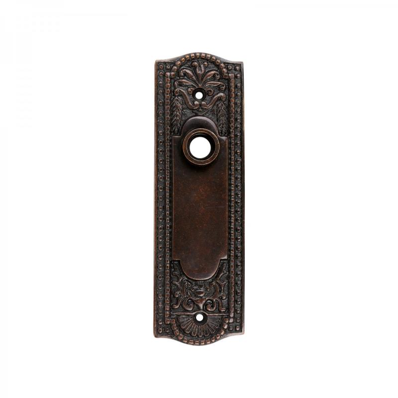 Black Door Plate Bronze Solid Brass Finish Without Keyhole  |  Back Plates Back Plates Back Plates