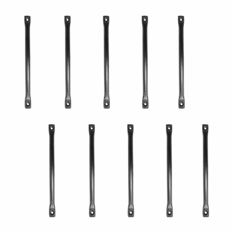 Black Drawer Handle Wrought Iron Cupboard Handles Pack of 10  |  Cabinet Drawer & Door Handle Cabinet Drawer & Door Handle Cabinet Drawer & Door Handle