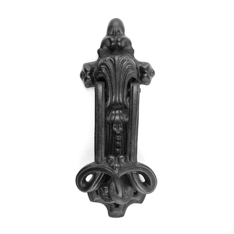 Black Front Door Knocker Cast Iron Brass Rust Resistant  |  Door Knockers Door Hardware Door Knockers