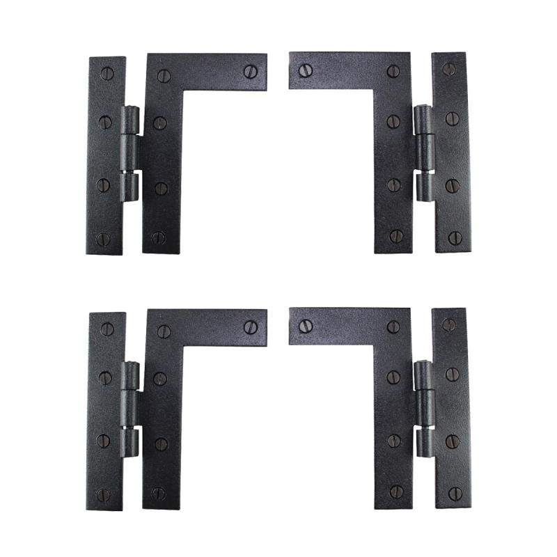 Black HL Flush Cabinet Hinge Wrought Iron 4.5″H Pack of 2  |  Cabinet & Door Hinges Cabinet & Door Hinges Cabinet & Door Hinges