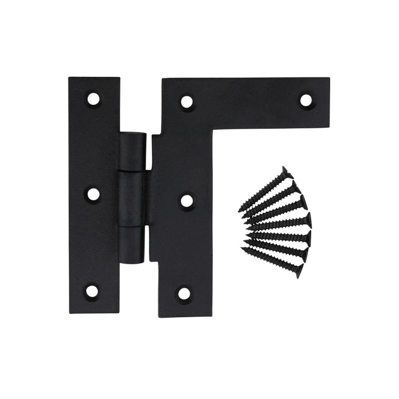 Black Iron 3/8″ Offset Cabinet Hinges Wrought Iron H L Right Only 3.5″H  |  Cabinet & Door Hinges Cabinet & Door Hinges Cabinet & Door Hinges