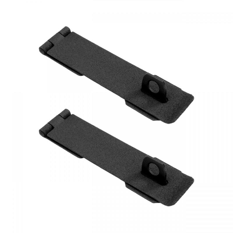 Black Iron Hasp Flush Lock Staple Lock Latches with Screws  |  Hasp Locks Door Hardware Hasp Locks