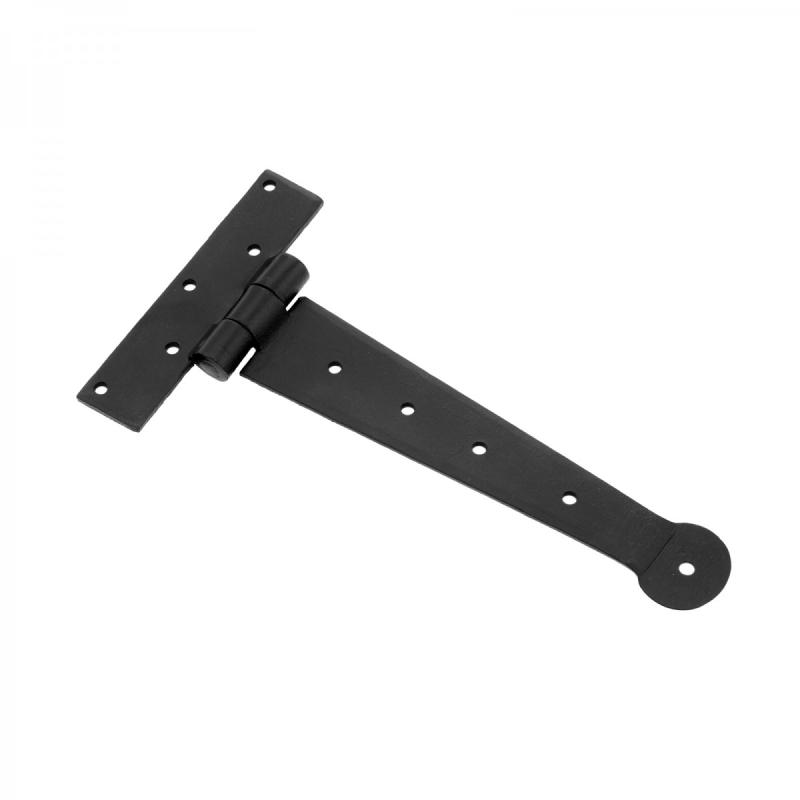 Black Iron T Strap Hinge 9″ Modern Decorative Outdoor Bean Tee Hinge with Screws  |  Cabinet & Door Hinges Cabinet & Door Hinges Cabinet & Door Hinges