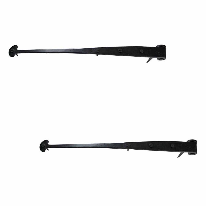 Black Lift Off Pintle Hinge 16 1/4″ L Wrought Iron Reversible Hinges Pack of 2  |  Cabinet & Door Hinges Cabinet & Door Hinges Cabinet & Door Hinges