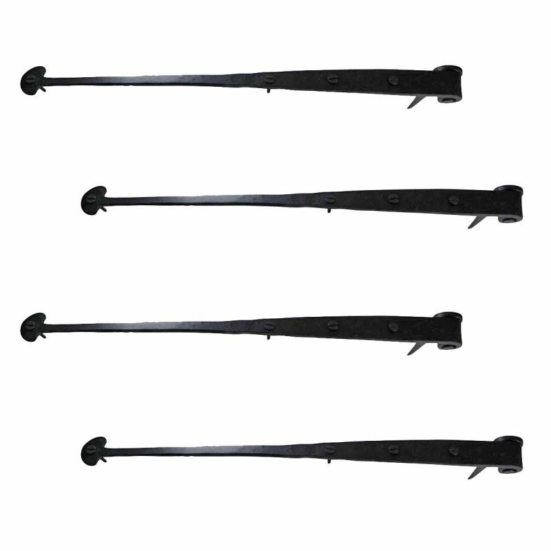 Black Lift Off Pintle Hinge 16 1/4″ L Wrought Iron with Hardware Pack of 4  |  Cabinet & Door Hinges Cabinet & Door Hinges Cabinet & Door Hinges