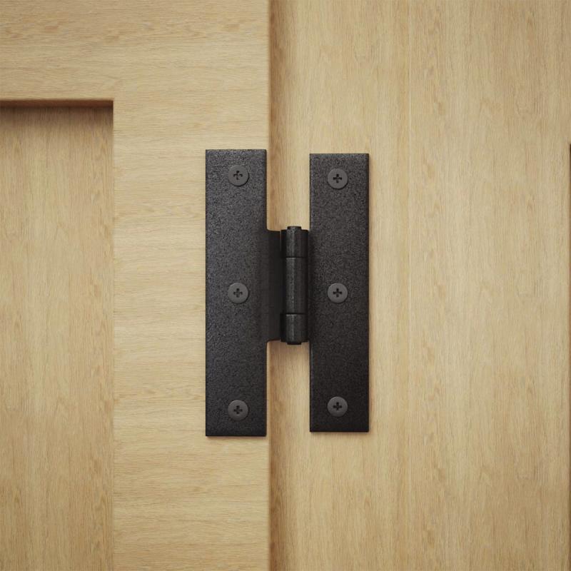 Black Offset H Hinges 3.5″ H with 1/4 ” Offset Wrought Iron Rust Resistant Kitchen Cabinet Hinges  |  Cabinet & Door Hinges Cabinet & Door Hinges Cabinet & Door Hinges