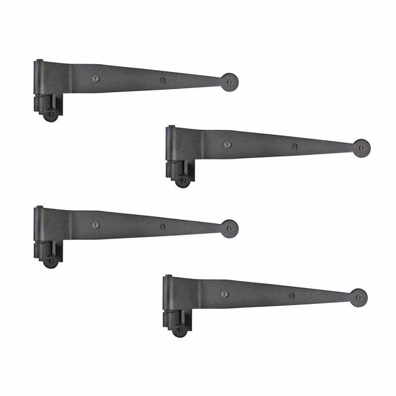 Black Offset Strap Lift Off Pintle Hinge 11.75″ L Pack of 4 Door Hinges  |  Cabinet & Door Hinges Cabinet & Door Hinges Cabinet & Door Hinges