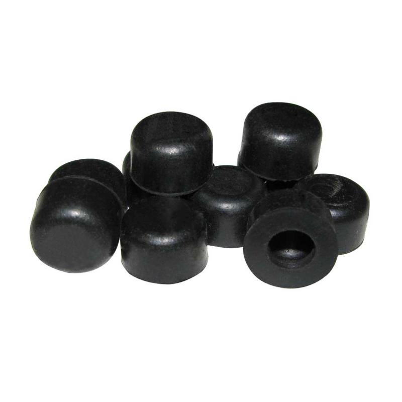 Black Premium Silicone Door Stopper Tips 1/4″ I D Door Stopper Bumper Caps  |  Door Stops and Bumpers Door Hardware Door Stops & Bumpers