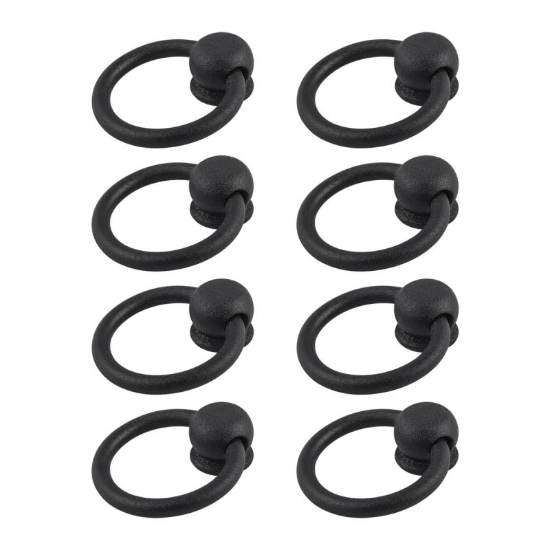 Black Ring Pulls Wrought Iron Cabinet Ring Pulls Set of 8  |  Cabinet & Drawer Pulls Cabinet & Drawer Pulls Cabinet & Drawer Pulls