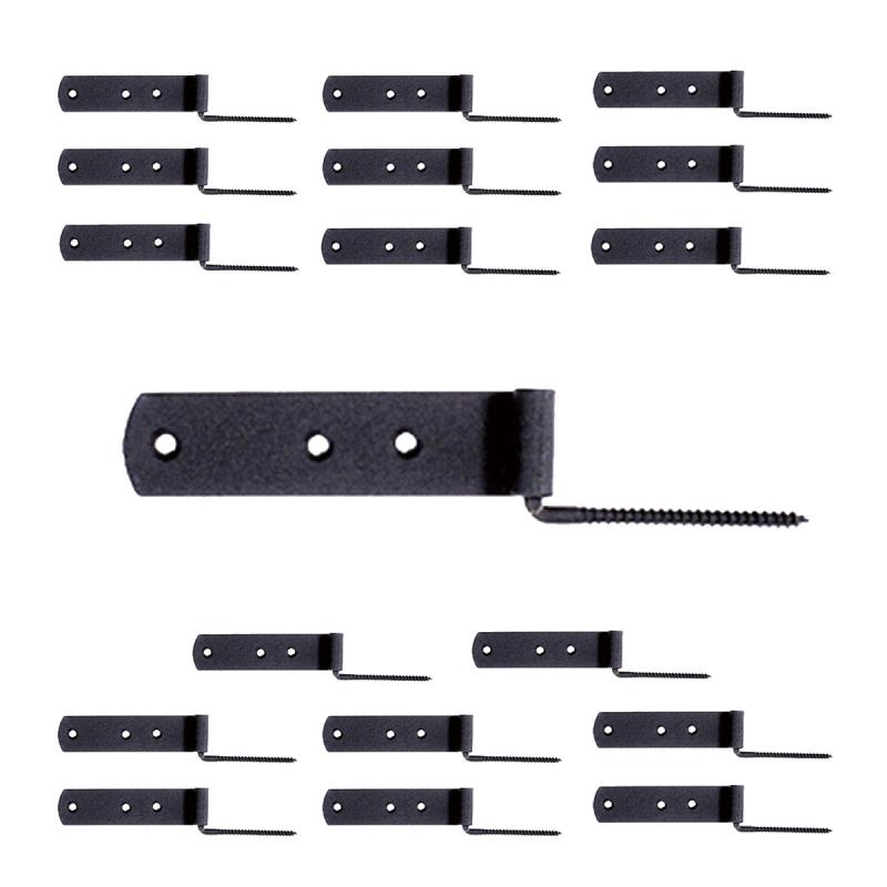 Black Shutter Gate Strap Hinge 4″ L Galvanized Steel Wrought Iron Pack of 18  |  Window & Shutter Hardware Home Hardware Window & Shutter Hardware