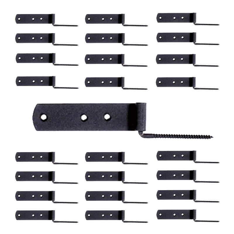 Black Shutter Gate Strap Hinge 4″ L Galvanized Steel Wrought Iron Pack of 25  |  Window & Shutter Hardware Home Hardware Window & Shutter Hardware