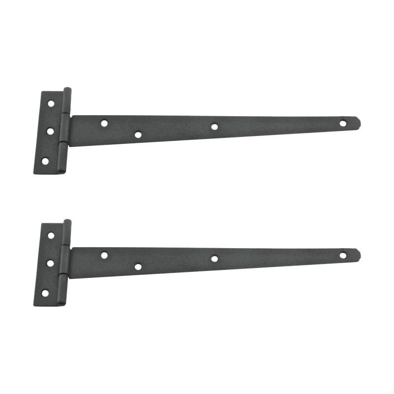 Black T Strap Shed Door Hinge Barn Door Shed Hinge Pack of 2  |  Cabinet & Door Hinges Cabinet & Door Hinges Cabinet & Door Hinges