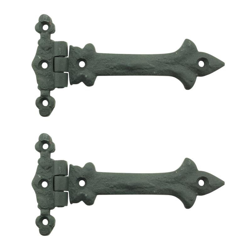 Black Wrought Iron Cabinet Hinge 5″ Strap Southern Charm Barn Pack of 2  |  Cabinet & Door Hinges Cabinet & Door Hinges Cabinet & Door Hinges