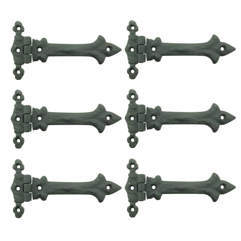 Black Wrought Iron Cabinet Hinge 5″ Strap Southern Charm Barn Pack of 6  |  Cabinet & Door Hinges Cabinet & Door Hinges Cabinet & Door Hinges