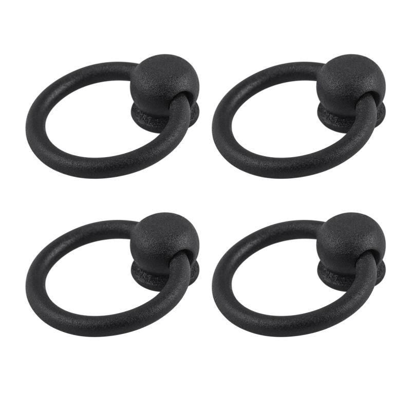 Black Wrought Iron Cabinet Ring Pulls 2″ Drop Style Cupboard Pulls Pack of 4  |  Cabinet & Drawer Pulls Cabinet & Drawer Pulls Cabinet & Drawer Pulls