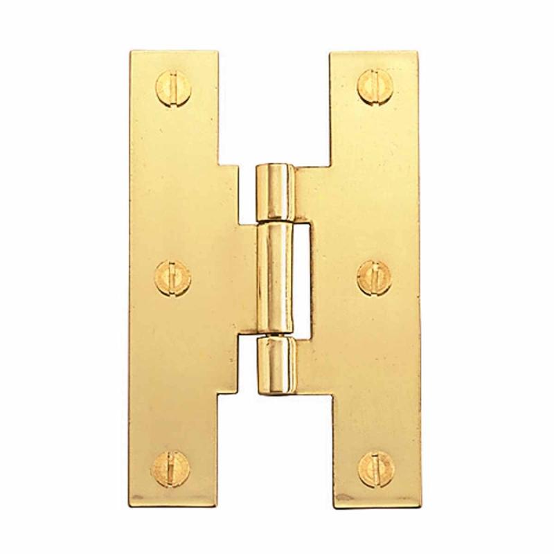 Brass Cabinet H Hinge 3 Inch Solid Brass Cabinet Hardware Powder Coat Finish Flush Cabinet Door Hinge with Removable Non Binding Pin  |  Cabinet & Door Hinges Cabinet & Door Hinges Cabinet & Door Hinges