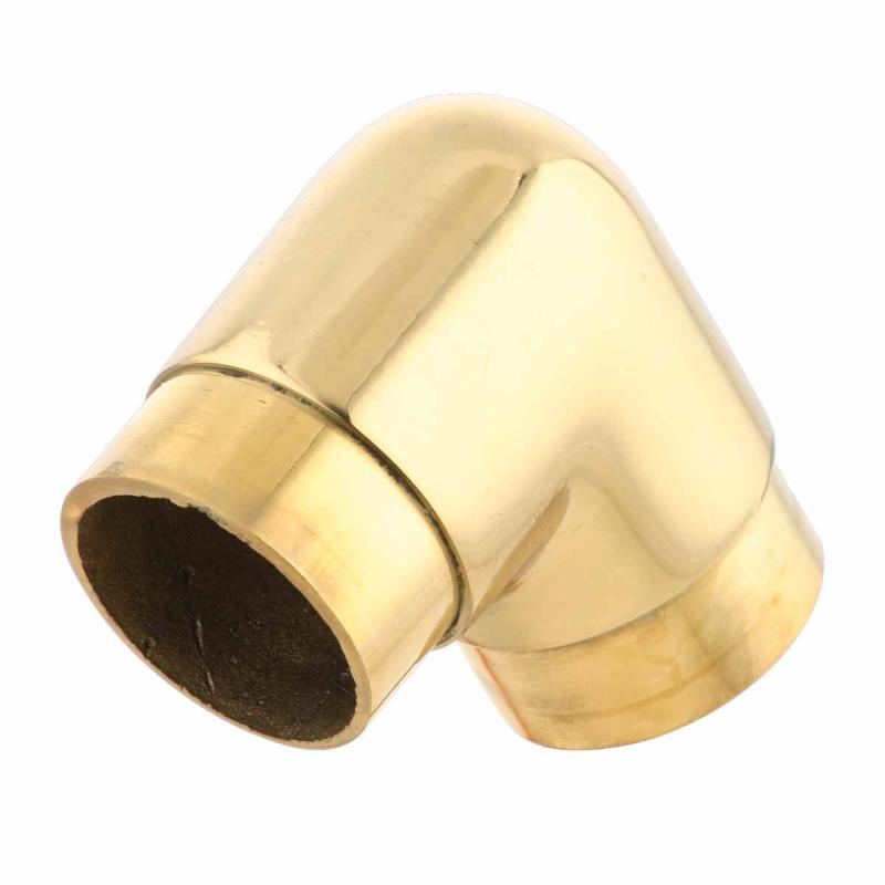 Brass Flush Elbow 90 degree Fitting 1.5″ Bar Rail  |  Rail Connectors and Elbows Rail Connectors & Elbows Rail Connectors & Elbows