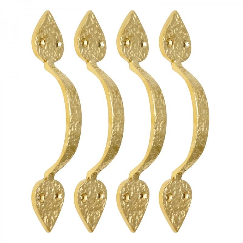 Brass PVD Door Handle Pack of 4  |  Cabinet Drawer & Door Handle Cabinet Drawer & Door Handle Cabinet Drawer & Door Handle