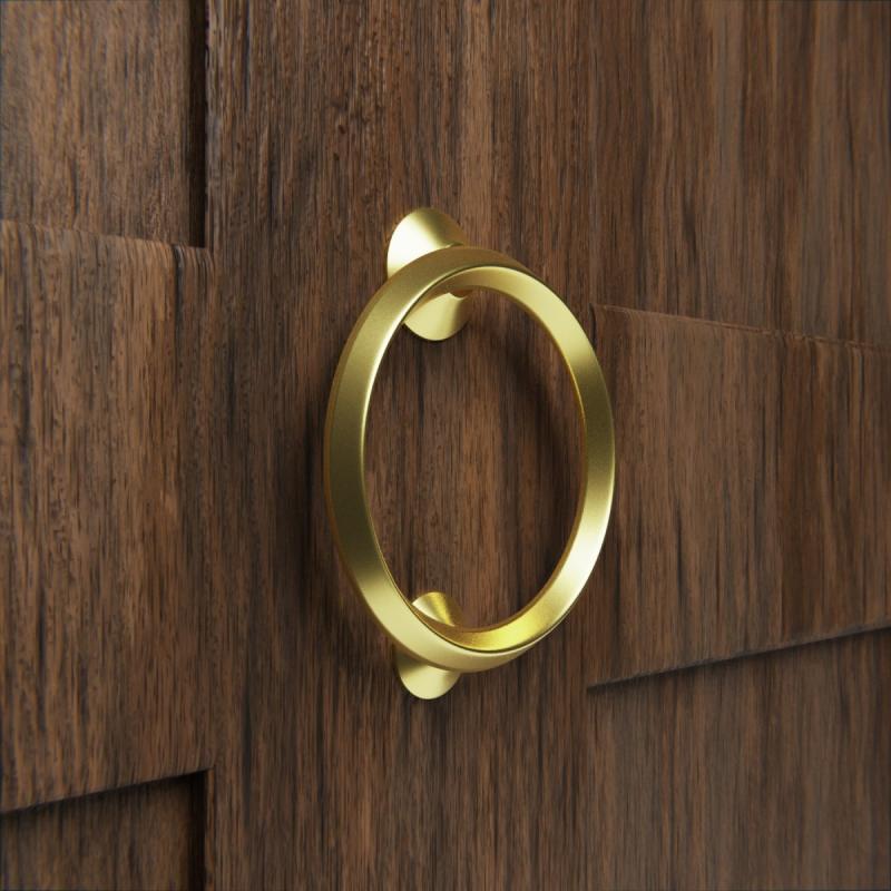 Brass Ring Entry Door Knocker Beveled 5″ Inch Circle  |  Door Knockers Door Hardware Door Knockers