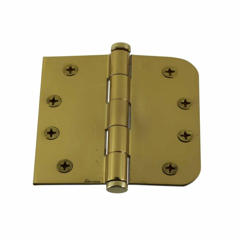 Bright Solid Brass Door Hinge 4″ Coin Tip  |  Door Hinges Cabinet & Door Hinges Door Hinges