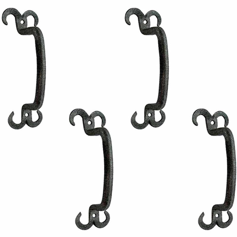 Cabinet Drawer Pull Handle Horn Black Wrought Iron Door Handle 4 1/2″ Pack of 4  |  Cabinet Drawer & Door Handle Cabinet Drawer & Door Handle Cabinet Drawer & Door Handle